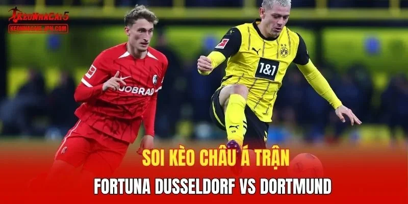 Soi kèo Châu Á trận Fortuna Dusseldorf vs Dortmund